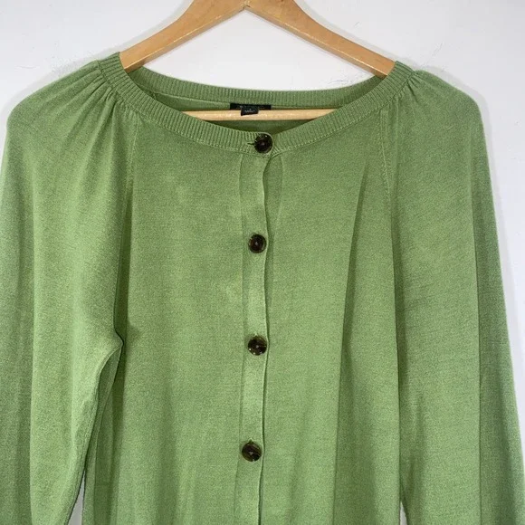 Ann Taylor Factory Green Button Front Cardigan Sweater Womens Size Small - Picture 4 of 7